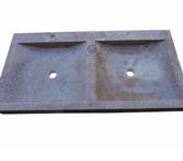 Travertin Marron Évier 2 Bac 100 x 50 x 10 cm 650€ HT 