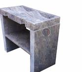 Travertin Gris Silver Evier 2 Bac Sur Pied 1000€ HTLot