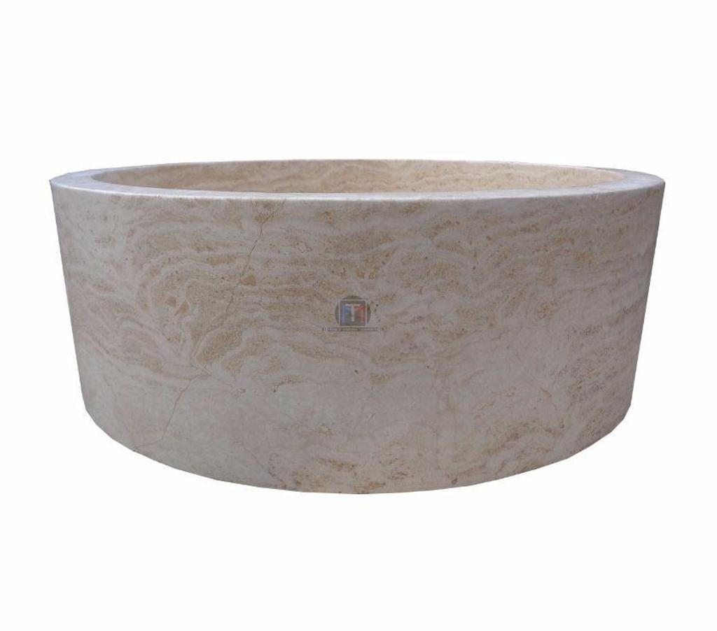  Bouches-du-Rhône Lancon Provence - 13680 - Photos Vivastreet Travertin Classique Beige Vasque Modèle Cylindre Rustique