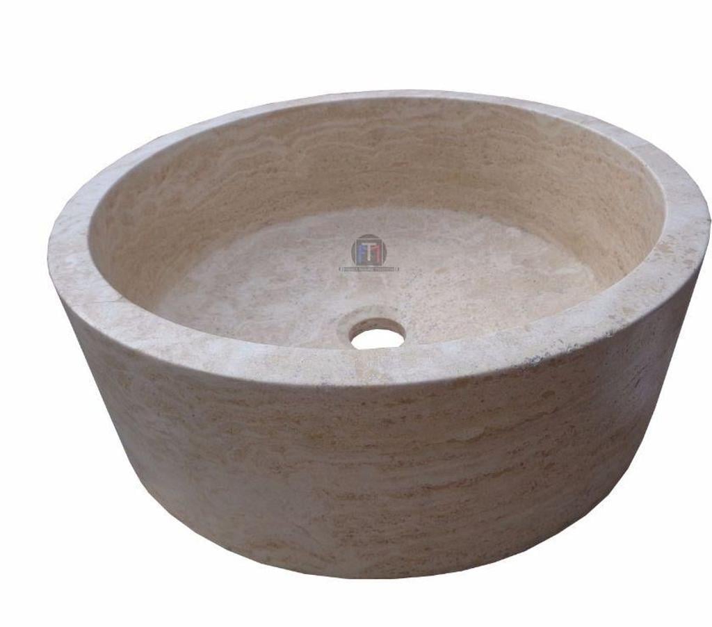  Bouches-du-Rhône Lancon Provence - 13680 - Photos Vivastreet Travertin Classique Beige Vasque Modèle Cylindre Rustique