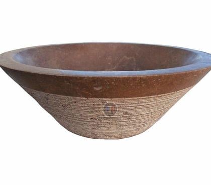 Bricolage - Jardin - Outillage Lancon Provence Bouches-du-Rhône - Photos Vivastreet Travertin Noce Vasque Modèle Conique Strié 180€ HT pièce