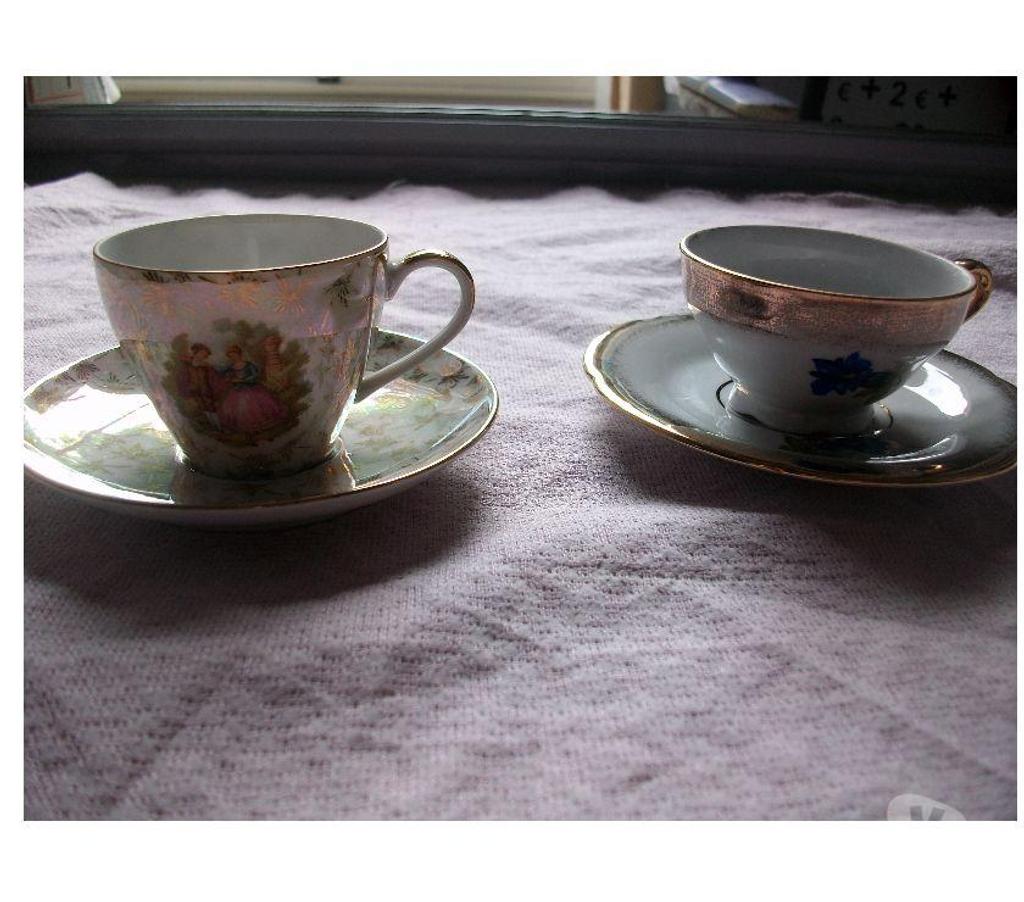 Ameublement & art de la table Bas-Rhin Bouxwiller - 67330 - Photos Vivastreet 2 tasses + soucoupes en porcelaine-neufs