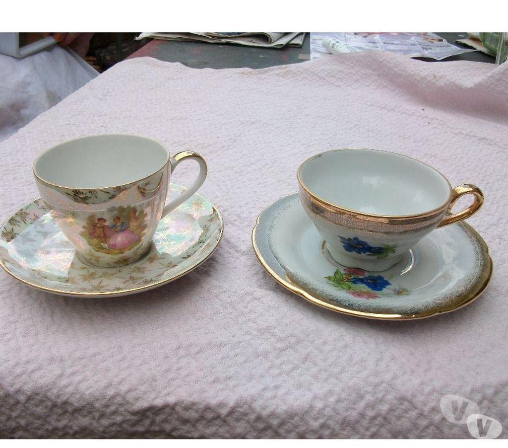Ameublement & art de la table Bas-Rhin Bouxwiller - 67330 - Photos Vivastreet 2 tasses + soucoupes en porcelaine-neufs