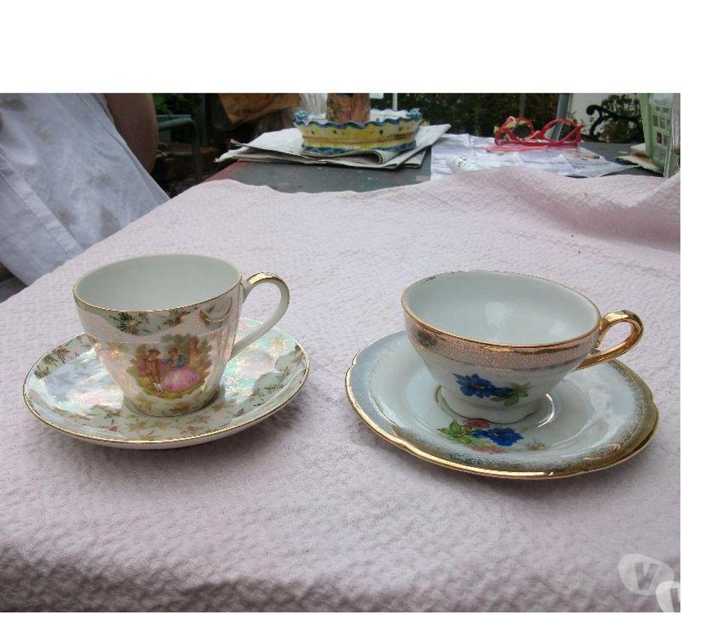 Ameublement & art de la table Bas-Rhin Bouxwiller - 67330 - Photos Vivastreet 2 tasses + soucoupes en porcelaine-neufs