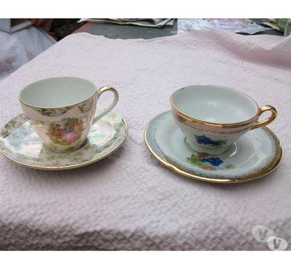 Ameublement - art de la table Bouxwiller Bas-Rhin - Photos Vivastreet 2 tasses + soucoupes en porcelaine-neufs 