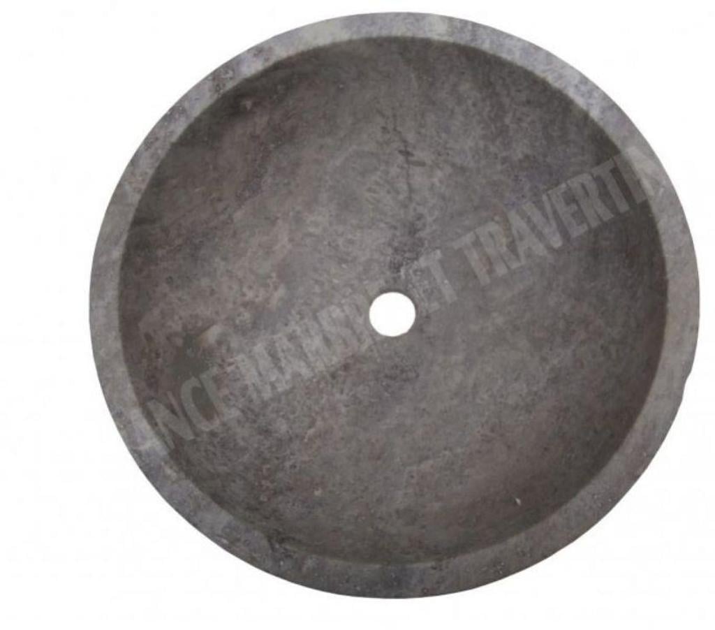 Décoration - art Var Forcalqueiret - 83136 - Photos Vivastreet Travertin Gris Silver Vasque Model Petit Bol Strié 