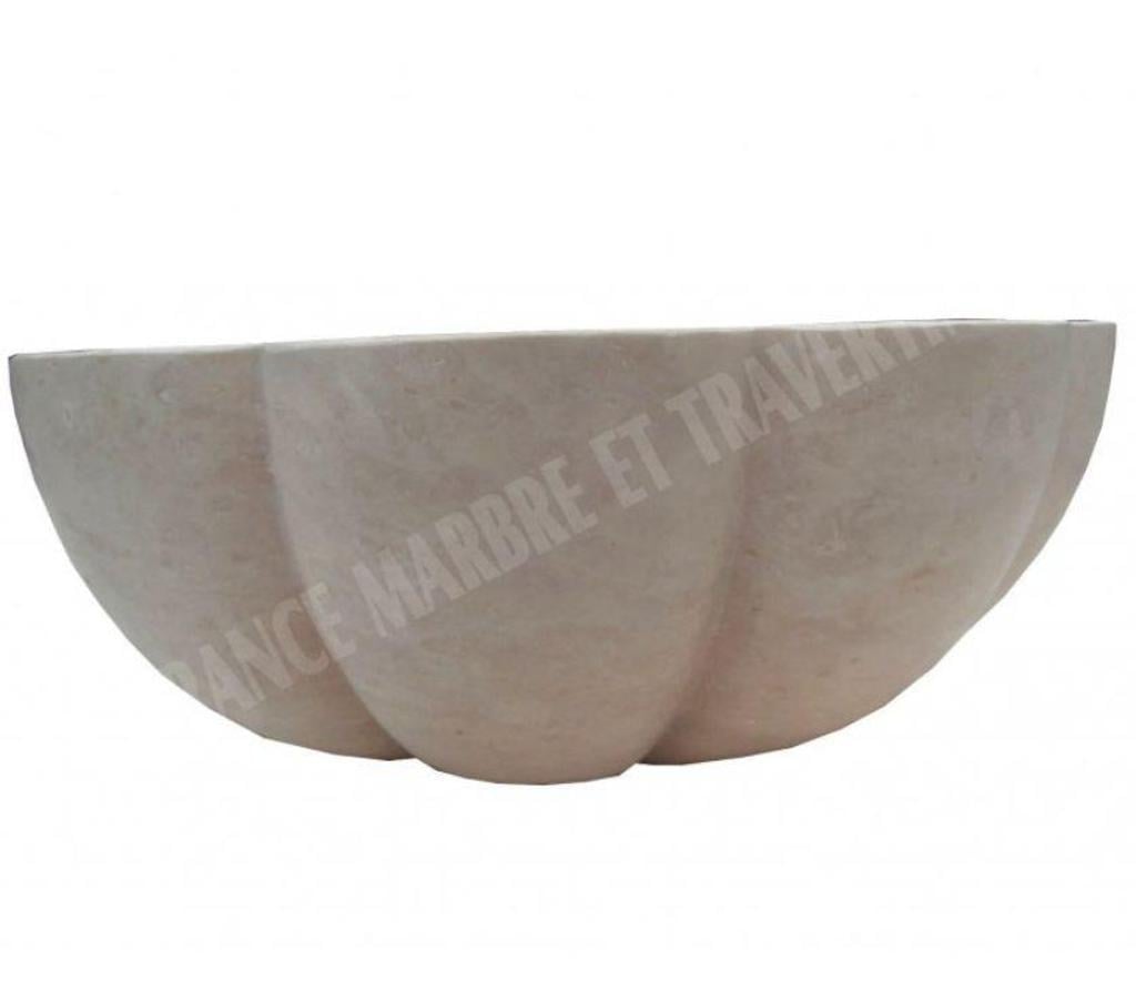 Décoration - art Var Forcalqueiret - 83136 - Photos Vivastreet Travertin Classique Beige Vasque Model Marguerite
