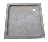  Travertin Classique Beige Bacs A Douche 90 x 90 cm