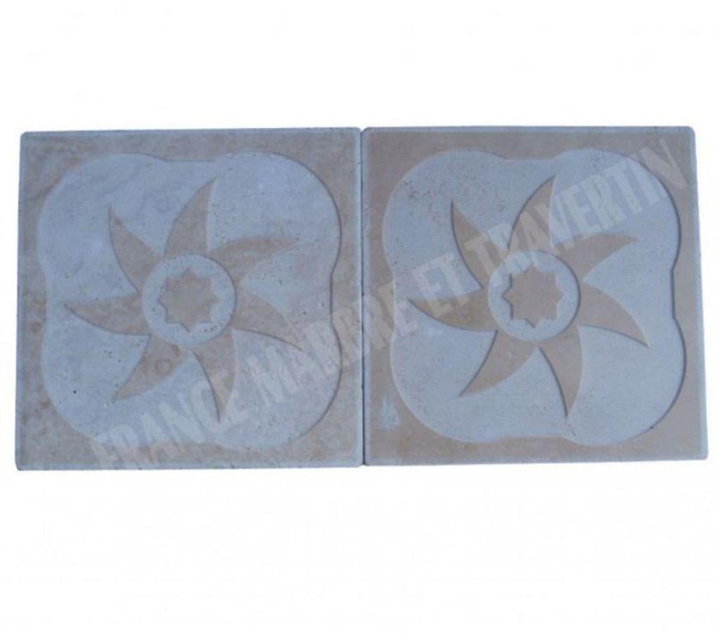 Décoration - art Var Forcalqueiret - 83136 - Photos Vivastreet Travertin Classique Gravure Décor 30,5x30,5 cm