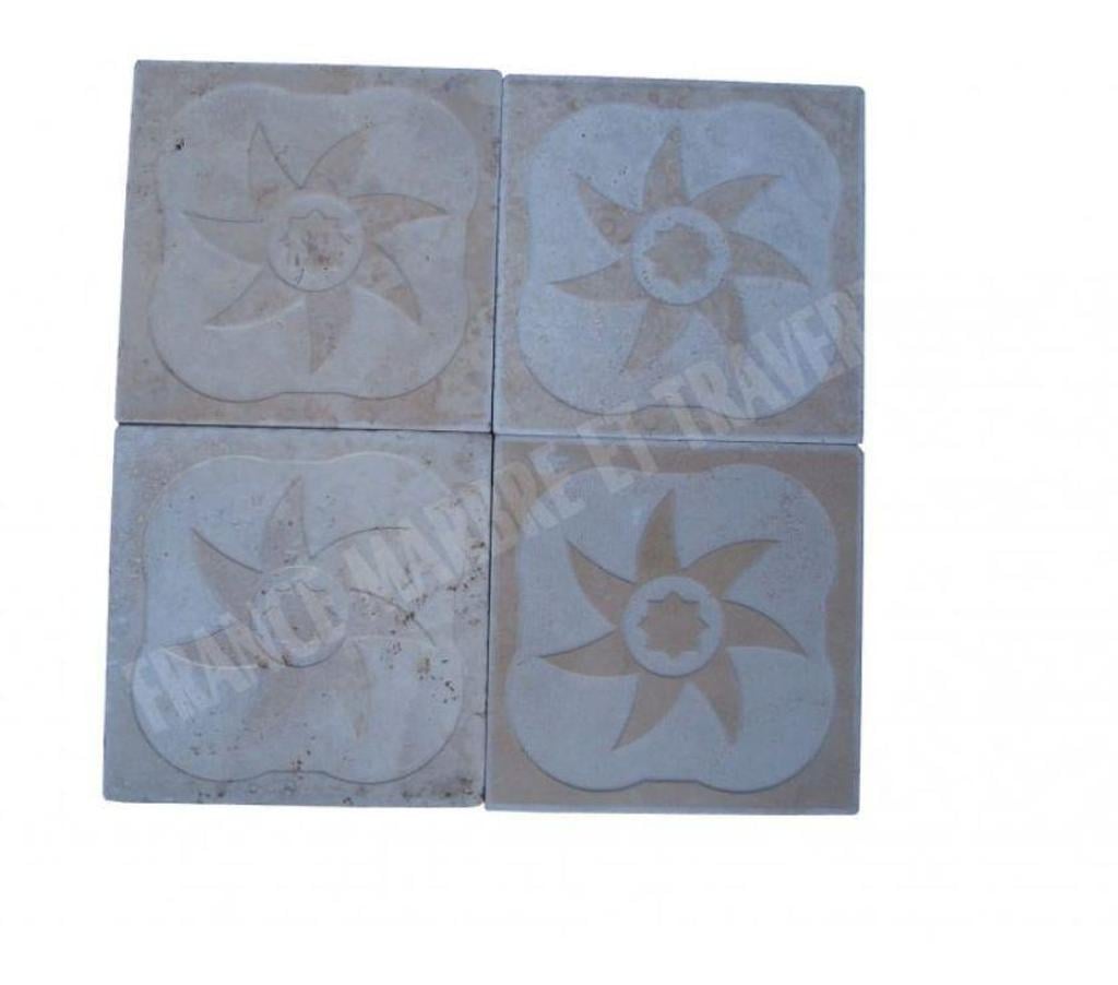 Décoration - art Var Forcalqueiret - 83136 - Photos Vivastreet Travertin Classique Gravure Décor 30,5x30,5 cm