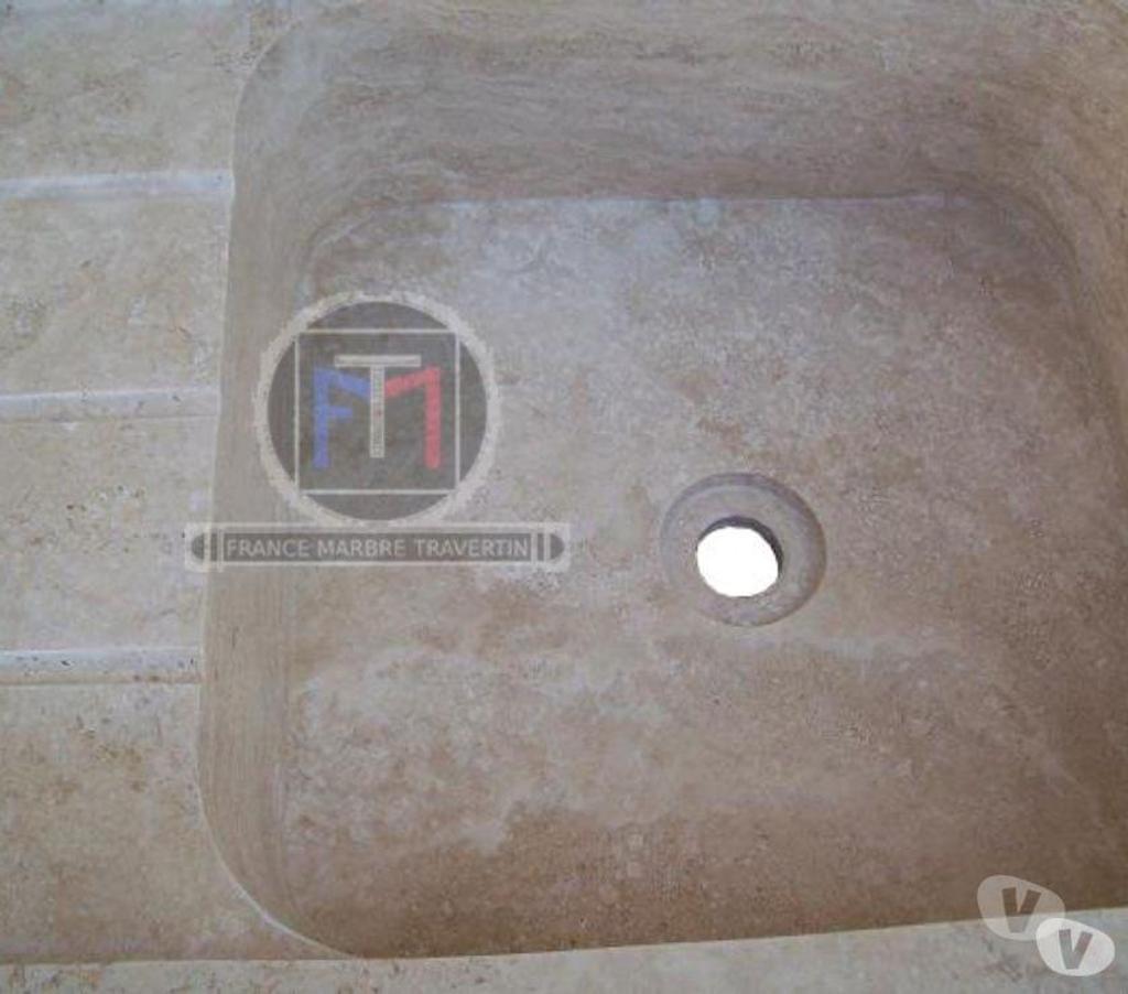  Var Forcalqueiret - 83136 - Photos Vivastreet Travertin Classique Beige Évier 1 Bac 90 x 46 cm