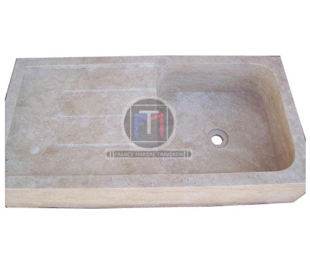  Var Forcalqueiret - 83136 - Photos Vivastreet Travertin Classique Beige Évier 1 Bac 90 x 46 cm