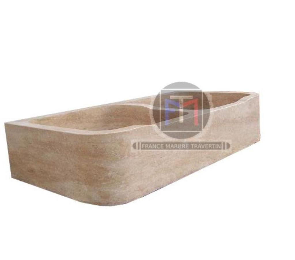  Var Forcalqueiret - 83136 - Photos Vivastreet Travertin Classique Beige Évier 2 Bac 90 x 46 cm