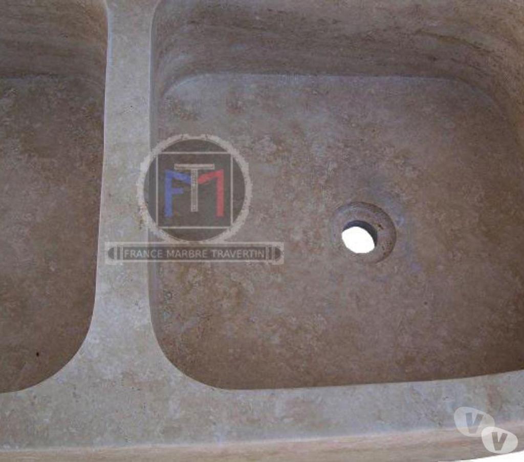  Var Forcalqueiret - 83136 - Photos Vivastreet Travertin Classique Beige Évier 2 Bac 90 x 46 cm