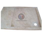  Travertin Classique Beige Bac A Douche 130 x 90 cm