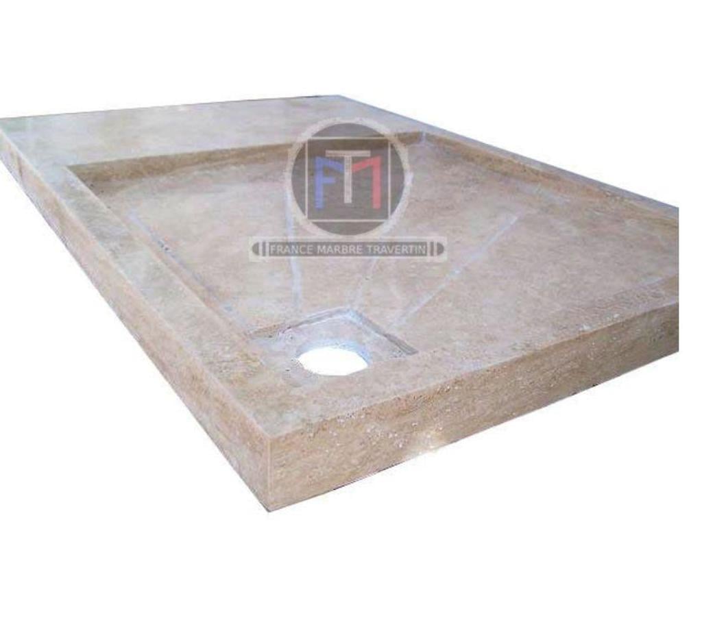 Décoration - art Var Forcalqueiret - 83136 - Photos Vivastreet Travertin Classique Beige Bac A Douche 130 x 90 cm