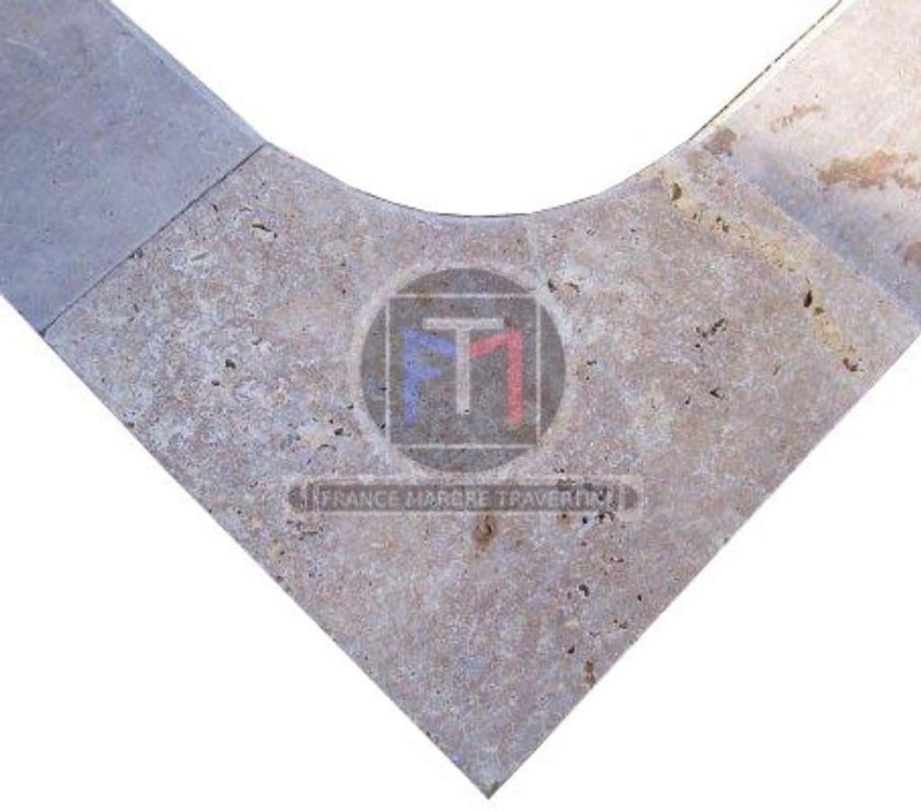 Décoration - art Var Forcalqueiret - 83136 - Photos Vivastreet Travertin Noce Marron Margelle Angle Rentrant 61x61 cm