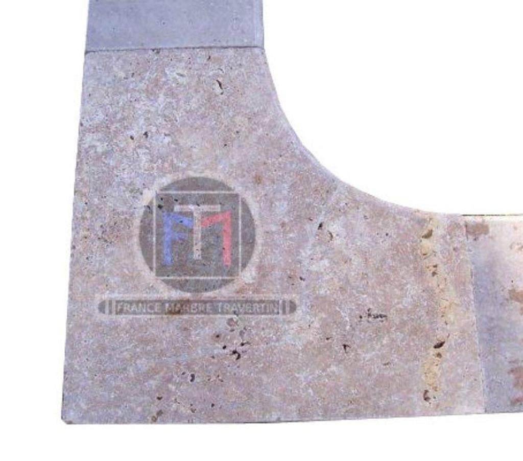 Décoration - art Var Forcalqueiret - 83136 - Photos Vivastreet Travertin Noce Marron Margelle Angle Rentrant 61x61 cm