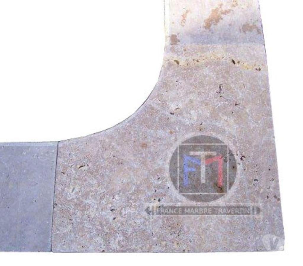 Décoration - art Var Forcalqueiret - 83136 - Photos Vivastreet Travertin Noce Marron Margelle Angle Rentrant 61x61 cm