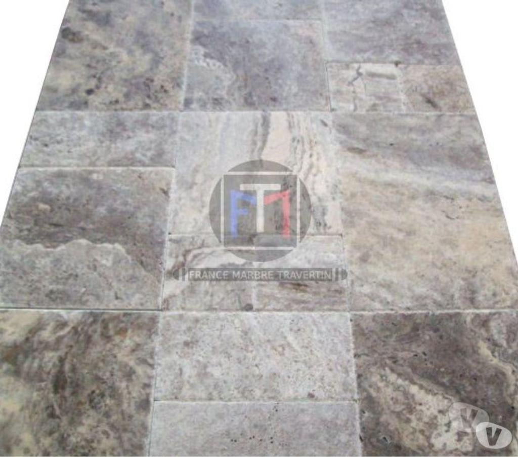 Décoration - art Var Forcalqueiret - 83136 - Photos Vivastreet Travertin Gris Silver Opus Romain Brossé