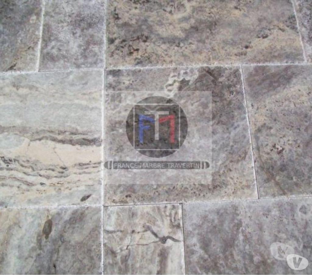 Décoration - art Var Forcalqueiret - 83136 - Photos Vivastreet Travertin Gris Silver Opus Romain Brossé