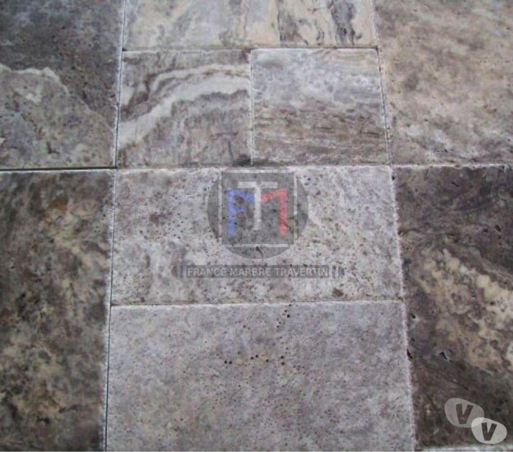 Décoration - art Var Forcalqueiret - 83136 - Photos Vivastreet Travertin Gris Silver Opus Romain Brossé