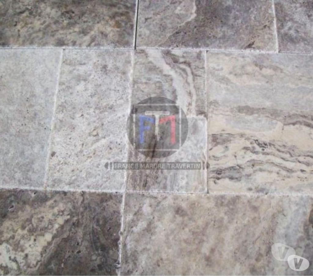 Décoration - art Var Forcalqueiret - 83136 - Photos Vivastreet Travertin Gris Silver Opus Romain Brossé