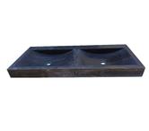  Basalte Noir Évier 2 Bac 120x50cm