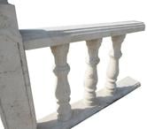 Travertin Classique Beige Balustres Diamètre 12 cm