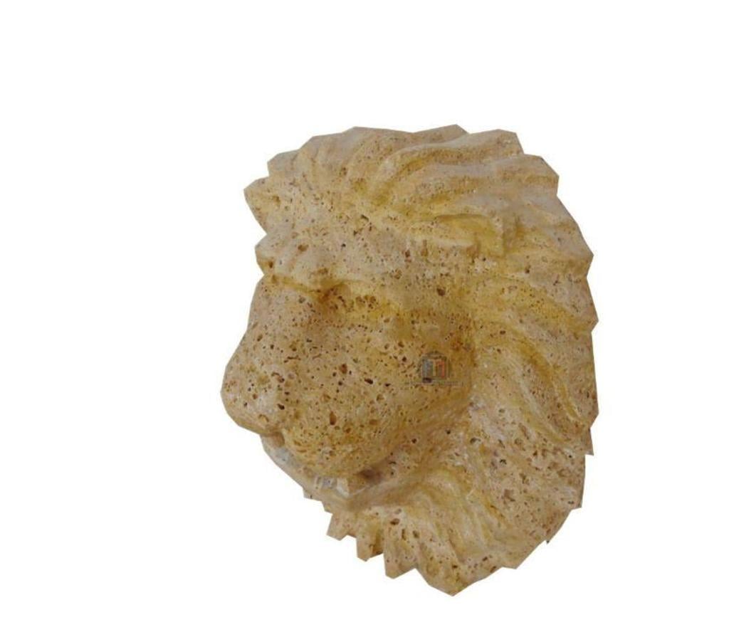 Décoration - art Var Forcalqueiret - 83136 - Photos Vivastreet Travertin Jaune Or Tête de Lion Sculpture 40x30cm