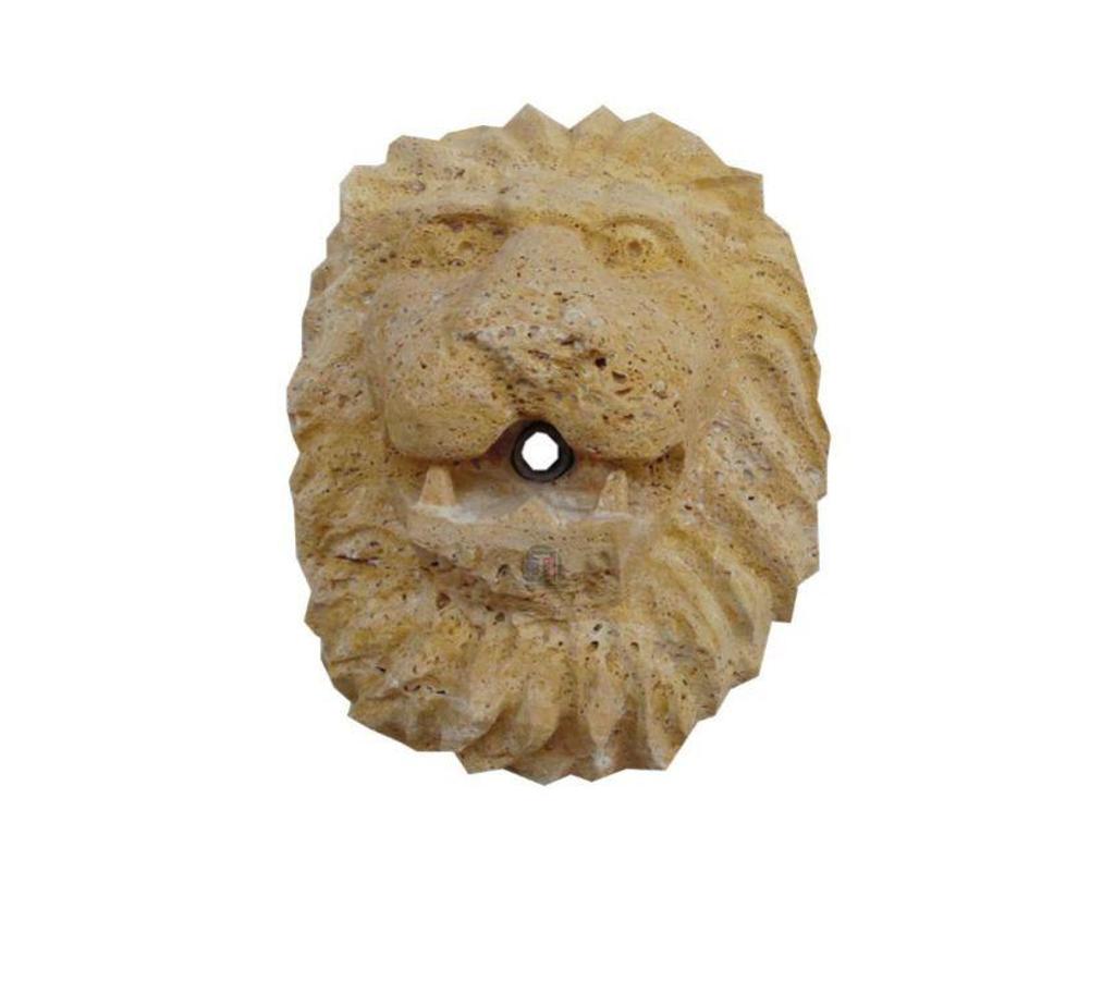 Décoration - art Var Forcalqueiret - 83136 - Photos Vivastreet Travertin Jaune Or Tête de Lion Sculpture 40x30cm