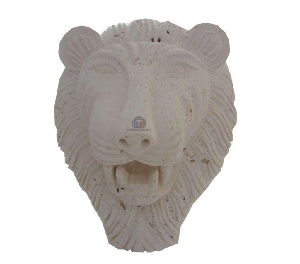 Décoration - art Var Forcalqueiret - 83136 - Photos Vivastreet Travertin Classique Beige Tête de Lion Sculpture 30x40cm