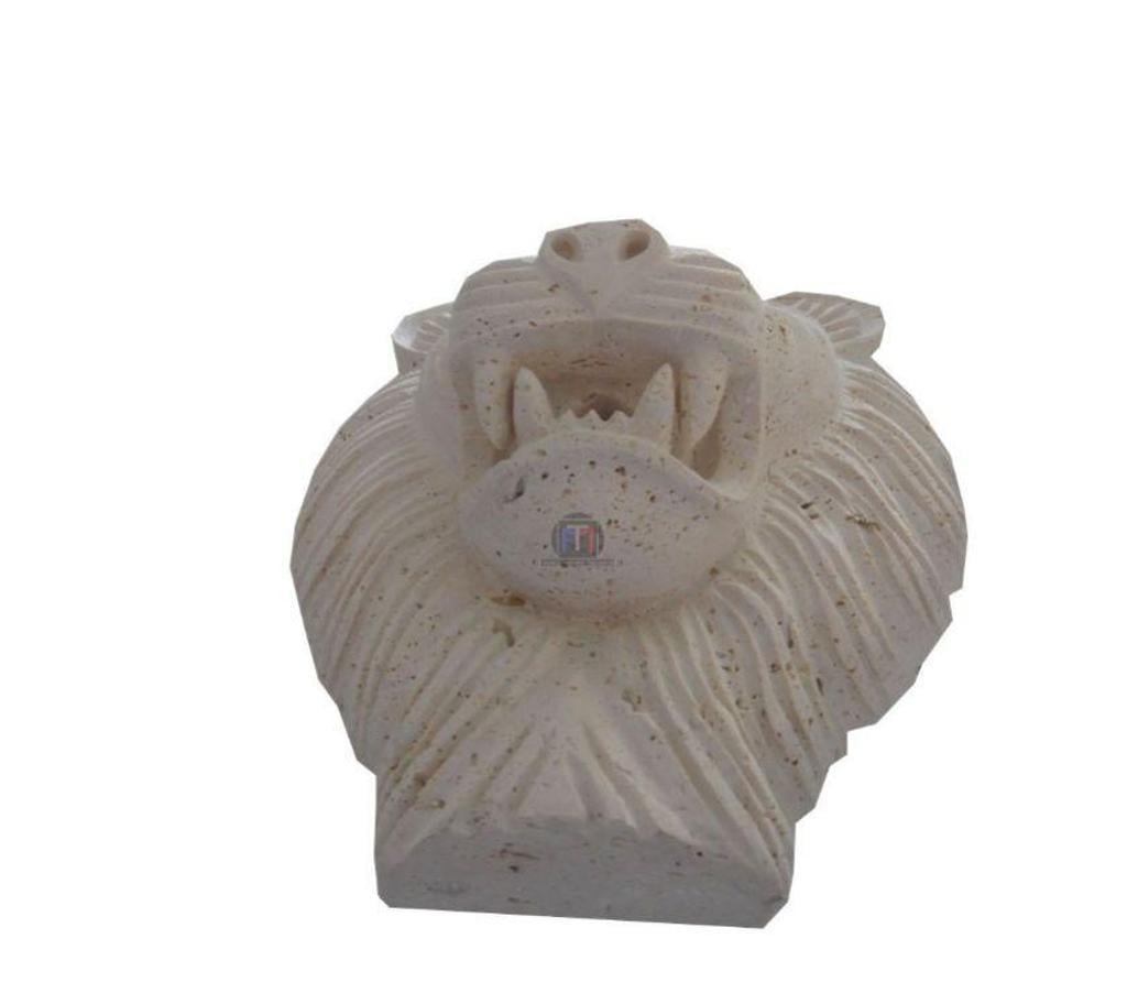 Décoration - art Var Forcalqueiret - 83136 - Photos Vivastreet Travertin Classique Beige Tête de Lion Sculpture 30x40cm