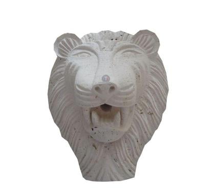 Décoration-Art-Antiquité Forcalqueiret Var - Photos Vivastreet Travertin Classique Beige Tête de Lion Sculpture 30x40cm