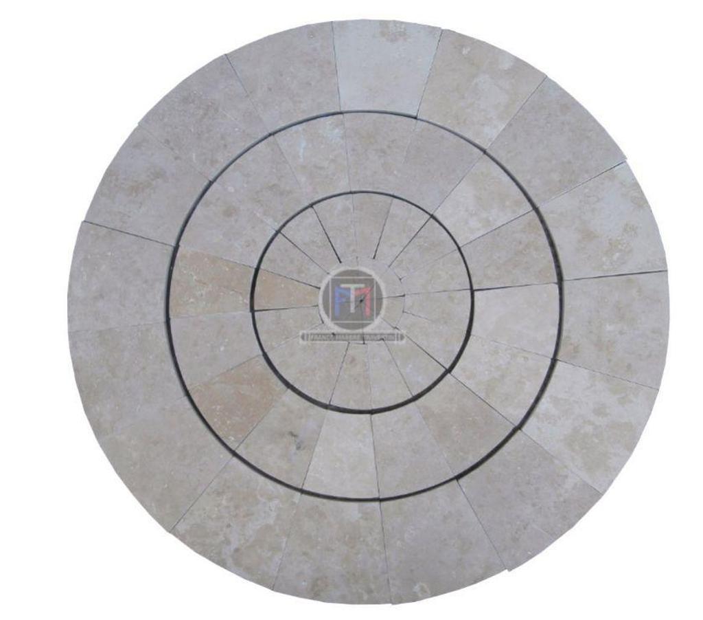  Var Forcalqueiret - 83136 - Photos Vivastreet Travertin Classique Beige Cercle Manoir Diamètre 90 cm 