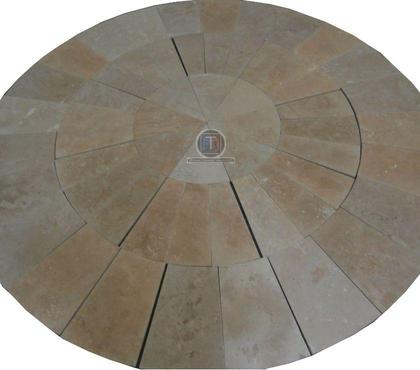 Bricolage - Jardin - Outillage Forcalqueiret Var - Photos Vivastreet Travertin Classique Beige Cercle Manoir Diamètre 270 cm