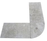  Travertin Classique Marche D'escalier Quarte de Rond 33x33