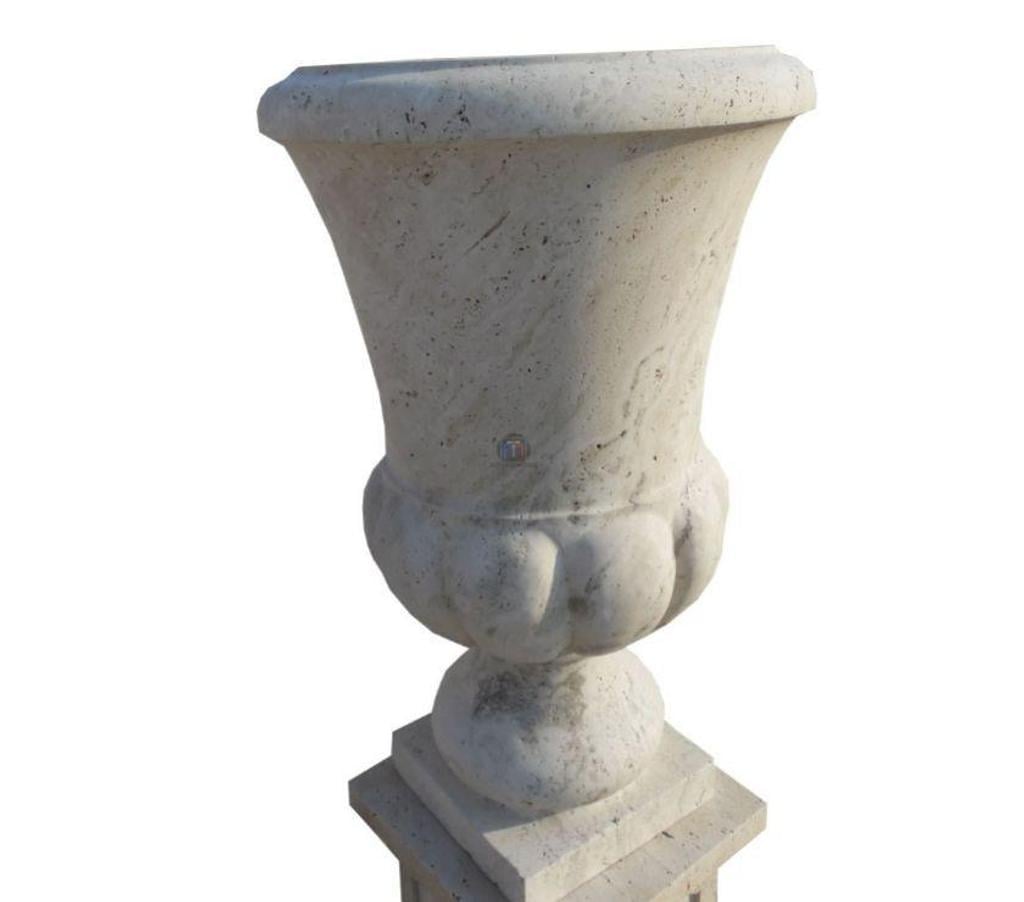 Décoration - art Var Forcalqueiret - 83136 - Photos Vivastreet Travertin Classique Beige pot à fleurs 50x50cm