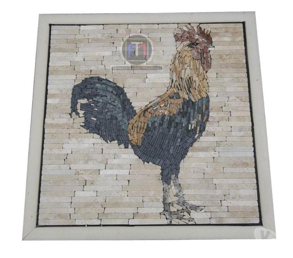 Décoration - art Var Forcalqueiret - 83136 - Photos Vivastreet Travertin Mixte Tableaux Coq 60x60cm