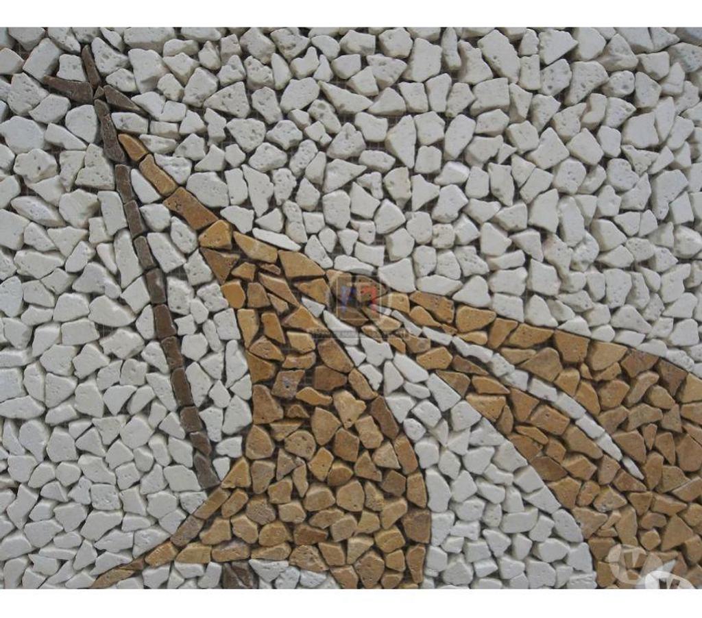 Décoration - art Var Forcalqueiret - 83136 - Photos Vivastreet Travertin Mixte Tableau Bateau Mosaïque 92x66cm 