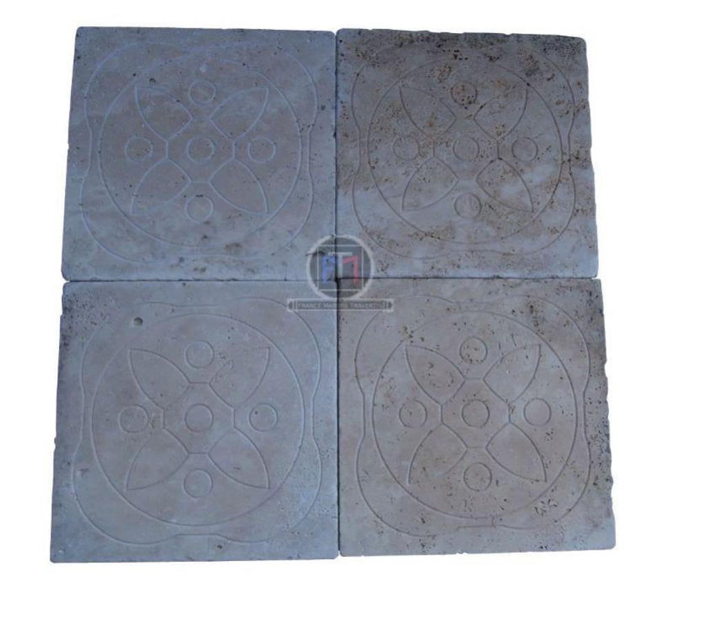 Décoration - art Var Forcalqueiret - 83136 - Photos Vivastreet Travertin Classique Gravure Décor 30x30cm