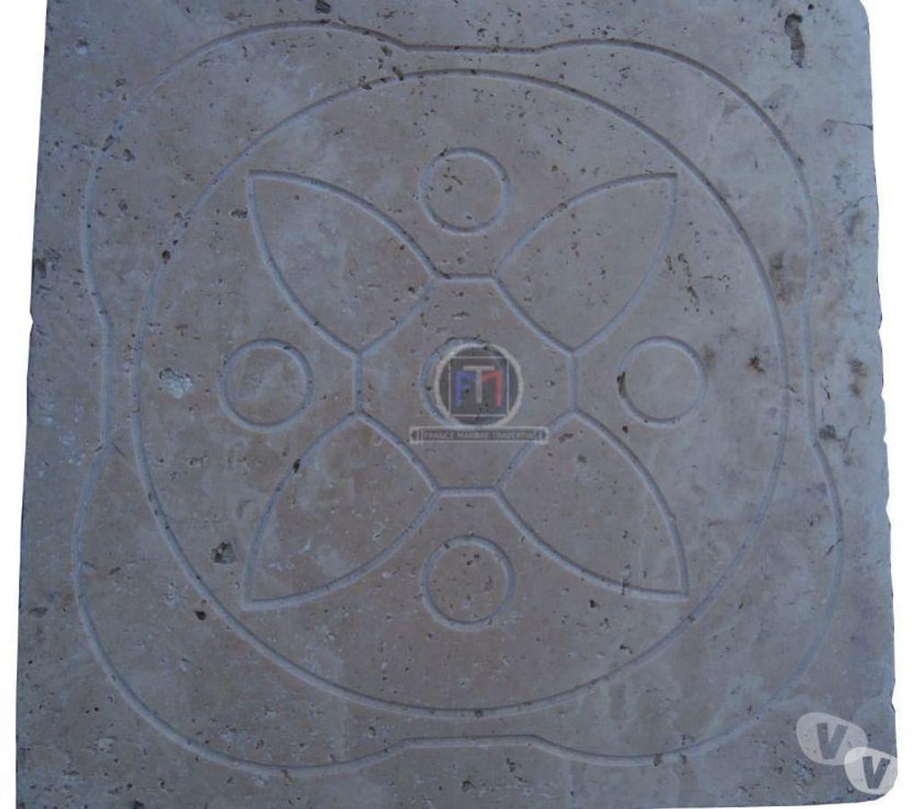 Décoration - art Var Forcalqueiret - 83136 - Photos Vivastreet Travertin Classique Gravure Décor 30x30cm