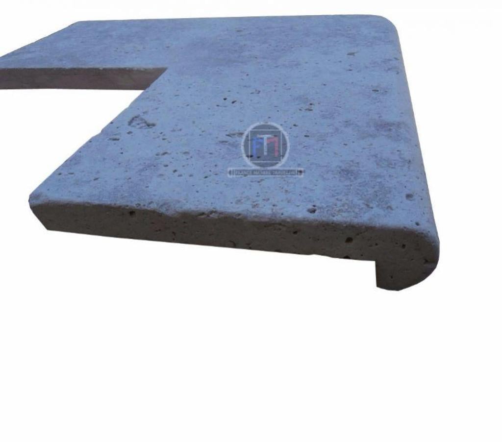  Bouches-du-Rhône Lancon Provence - 13680 - Photos Vivastreet Travertin Classique Margelle Angle Languette Sortant 110€ HT