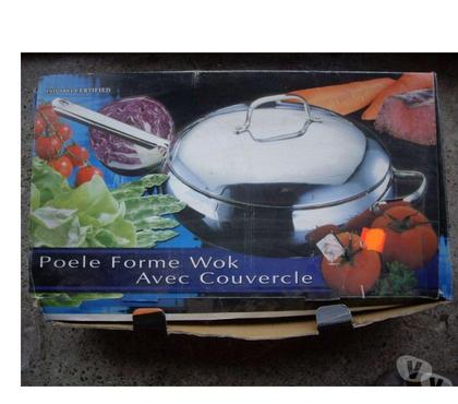 Ameublement - art de la table Bouxwiller Bas-Rhin - Photos Vivastreet Poêles forme Wok avec couvercle - neuves