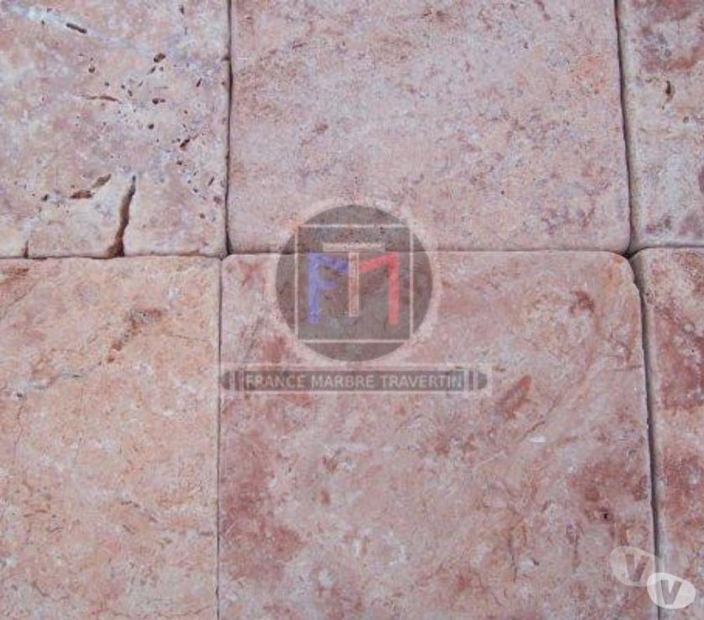 Décoration - art Var Forcalqueiret - 83136 - Photos Vivastreet Travertin Rose Rouge 15x15cm Pavée