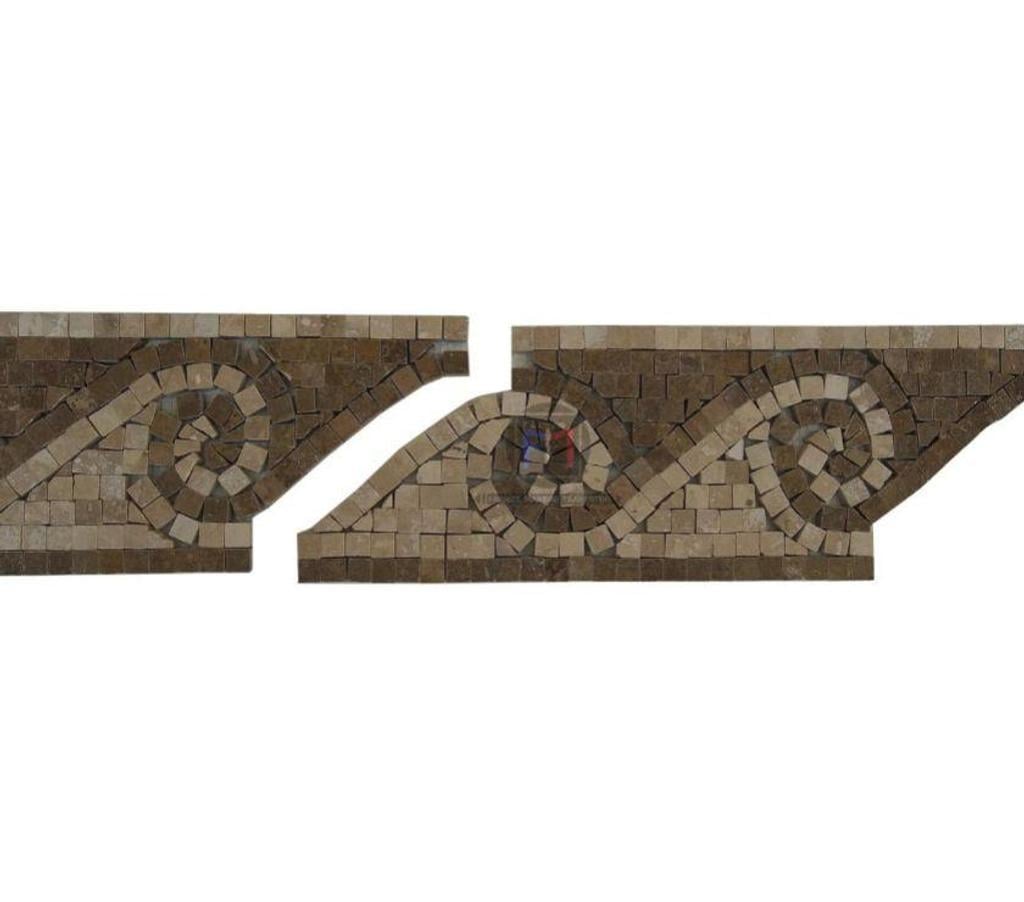 Décoration - art Var Forcalqueiret - 83136 - Photos Vivastreet Travertin Beige - Marron Frises Mosaïque 30x15cm