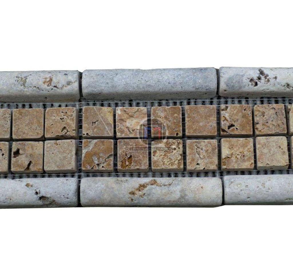 Décoration - art Var Forcalqueiret - 83136 - Photos Vivastreet Travertin Classique Mouleur Jaune Mosaique 30,5 x 8 cm