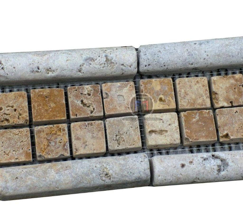 Décoration - art Var Forcalqueiret - 83136 - Photos Vivastreet Travertin Classique Mouleur Jaune Mosaique 30,5 x 8 cm