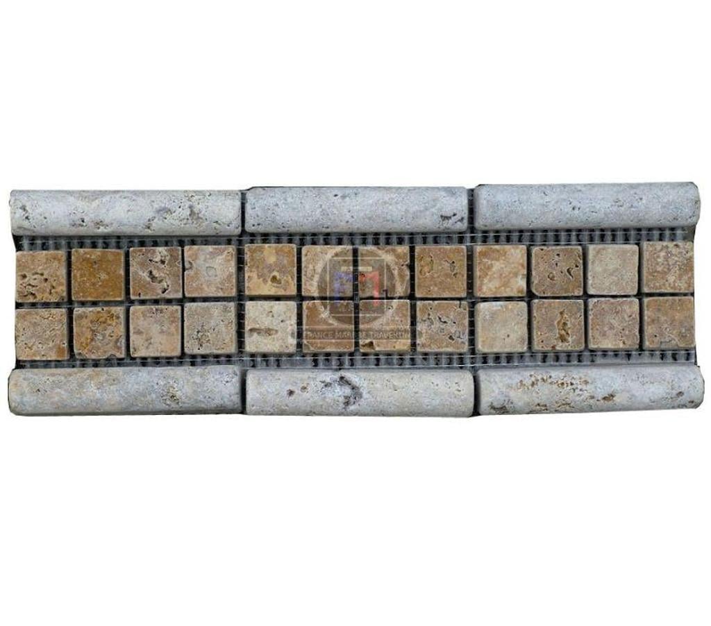 Décoration - art Var Forcalqueiret - 83136 - Photos Vivastreet Travertin Classique Mouleur Jaune Mosaique 30,5 x 8 cm