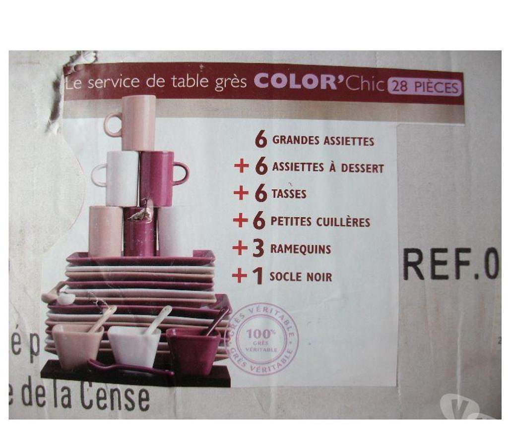 Ameublement & art de la table Bas-Rhin Bouxwiller - 67330 - Photos Vivastreet Service de Table 28 pièces Color Chic - Neuf